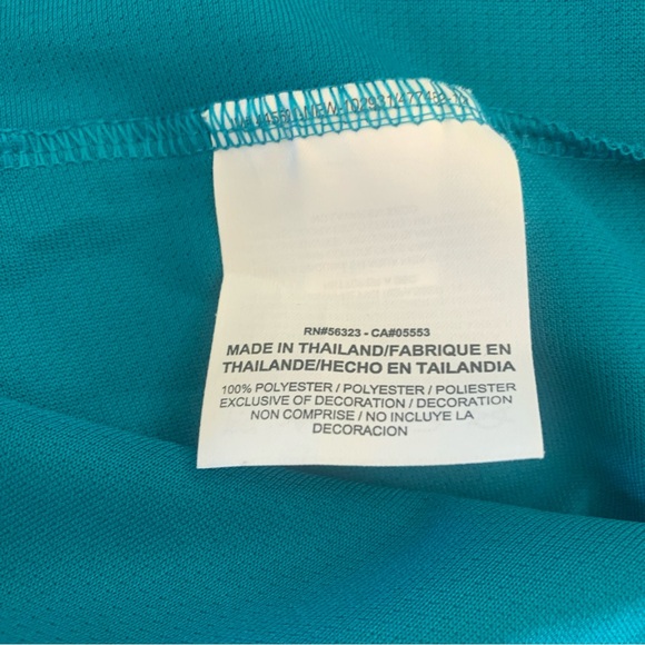 Nike Dri-Fit Teal Polo Golf Shirt Men's XL Ovarian "Cancer Support Community" - Picture 5 of 7